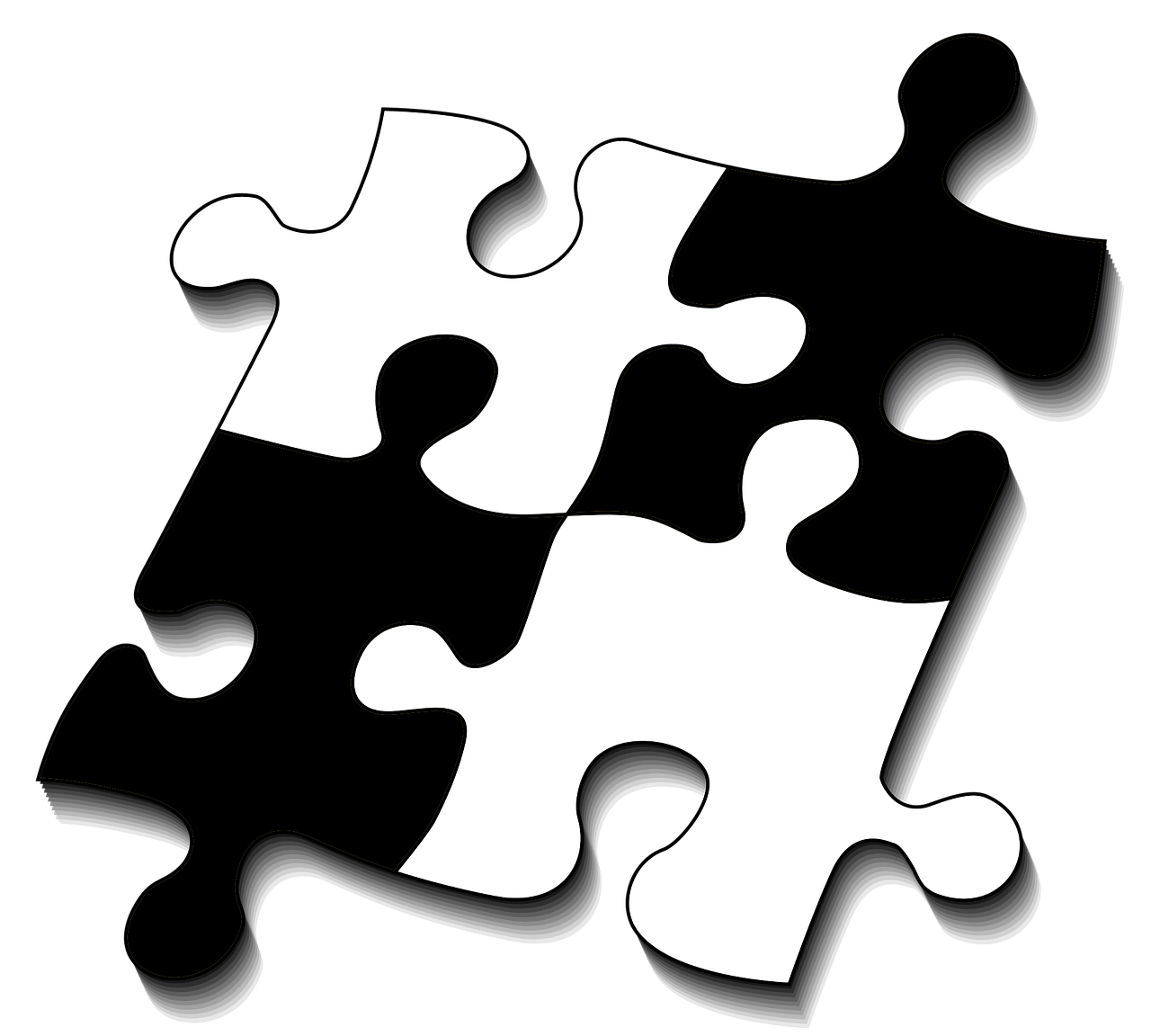 collaboration clipart jigsaw