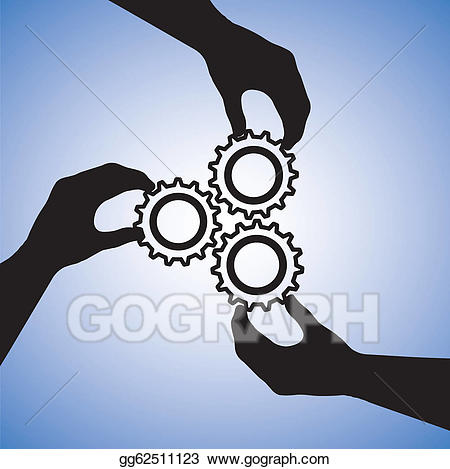 collaboration clipart joined hand
