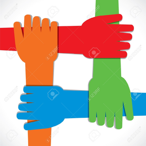 collaboration clipart joined hand