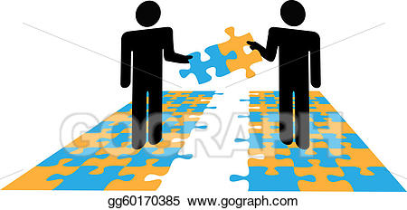 collaboration clipart puzzle