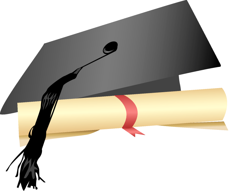textbook clipart graduation cap