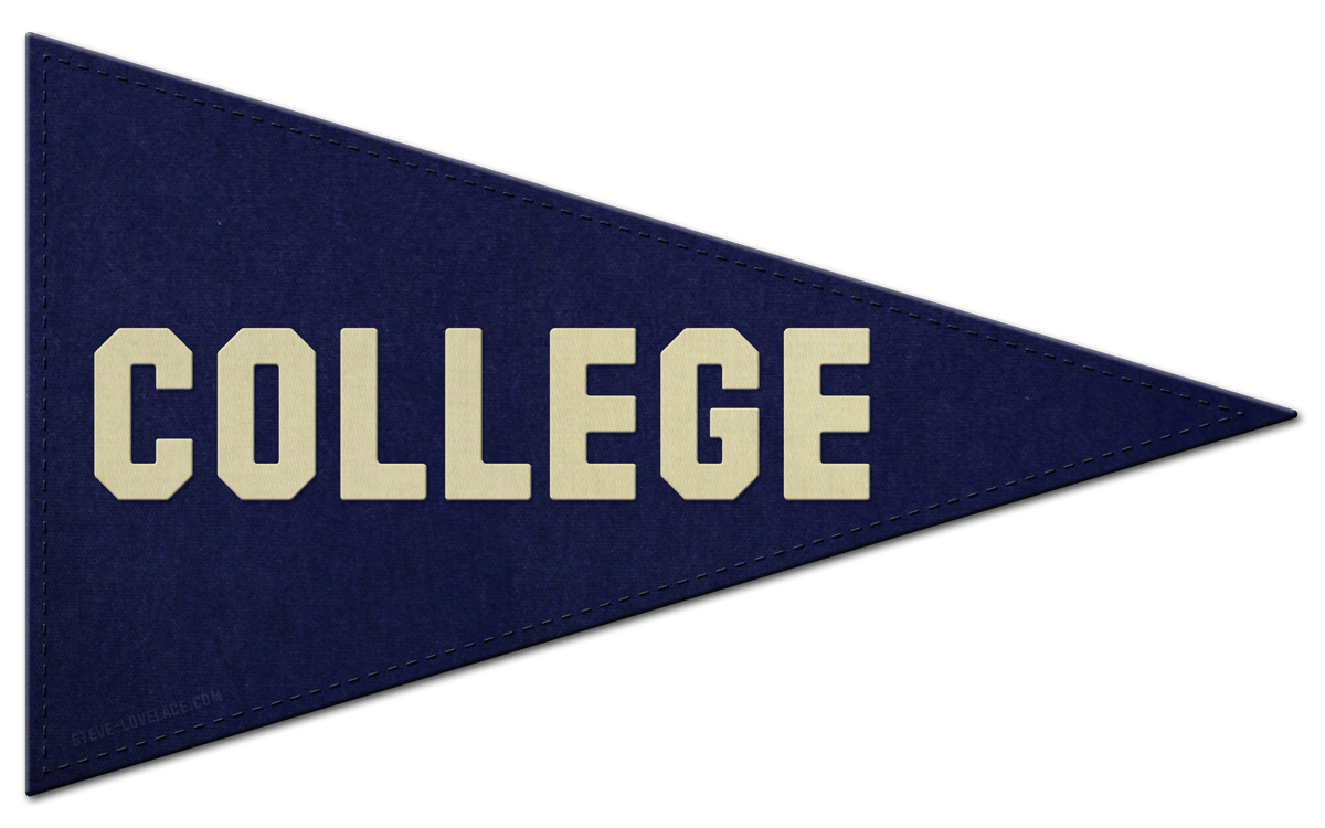 college clipart pennants