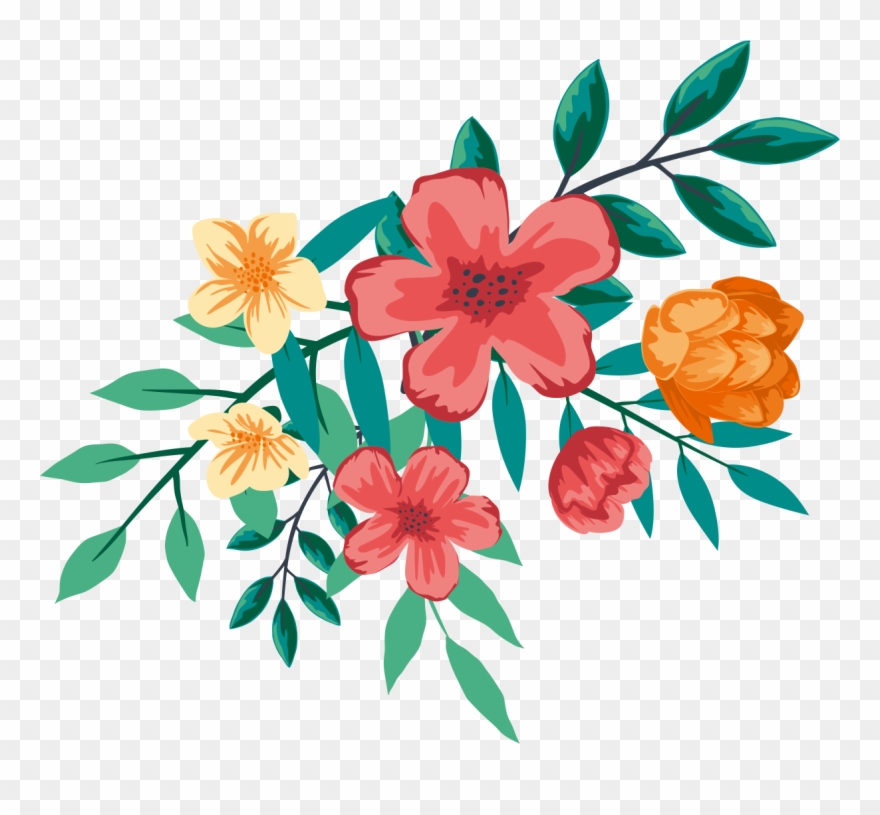 Water designs free floral. Color clipart design