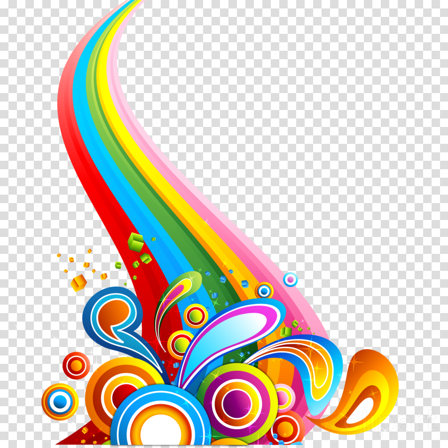 Color clipart design. Background text transparent 