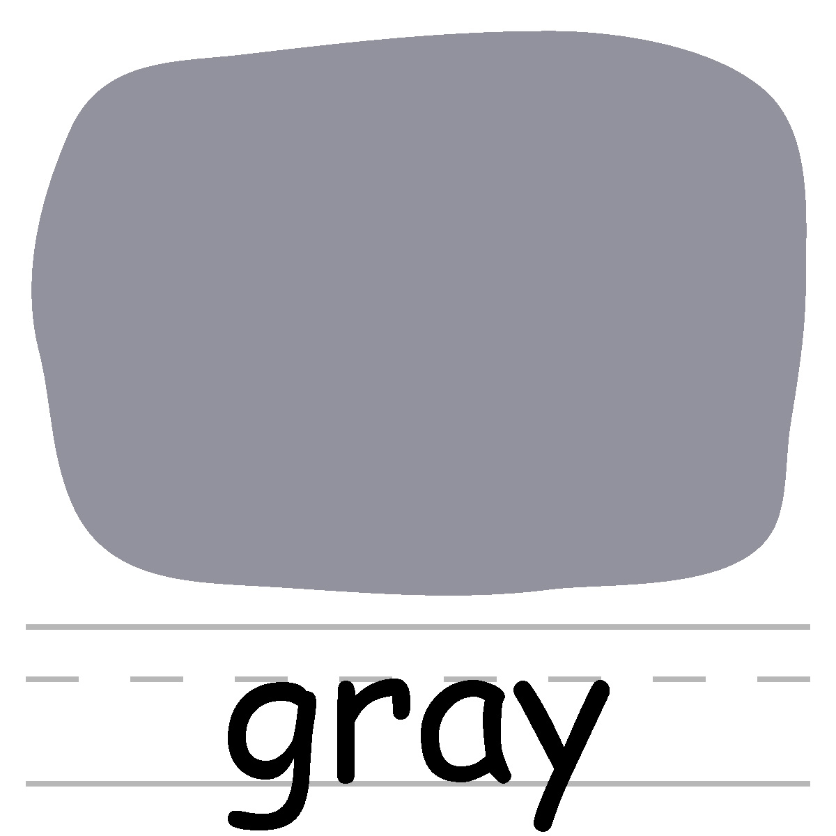 Gray color clip art. Colors clipart grey