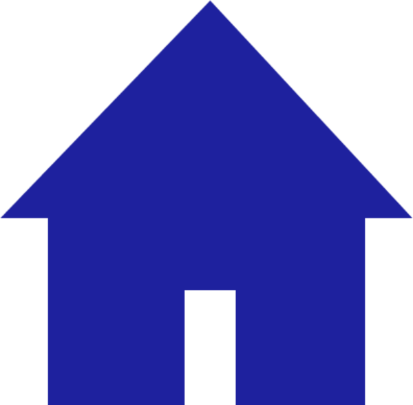 houses clipart blue