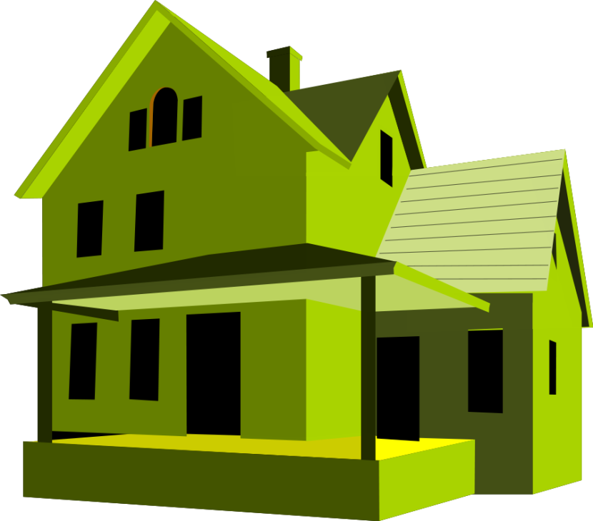 Color clipart house.  collection of new