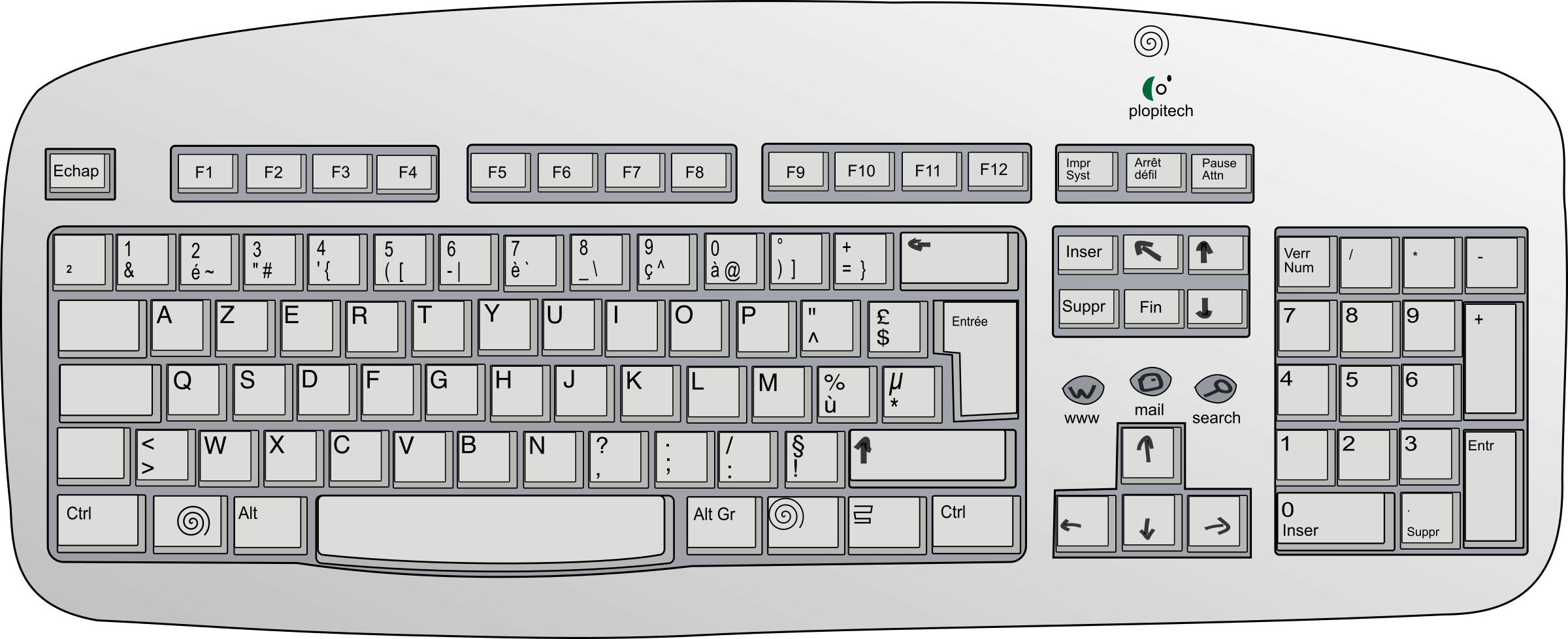 keyboard clipart clipart colored