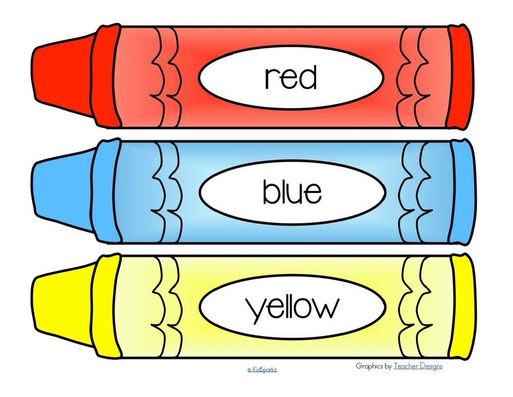 crayons clipart 8 primary color