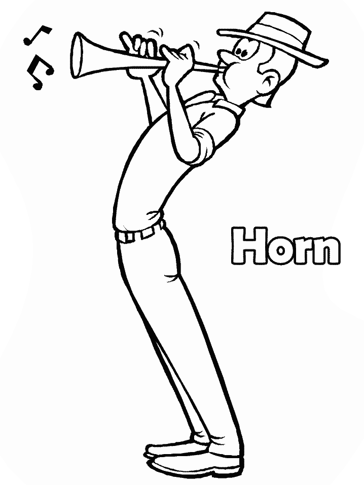 Coloring sheet many interesting. Color clipart music