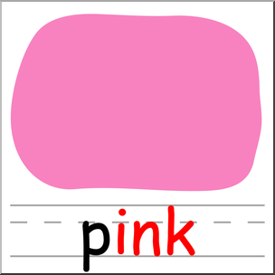 Clip art basic ink. Words clipart pink