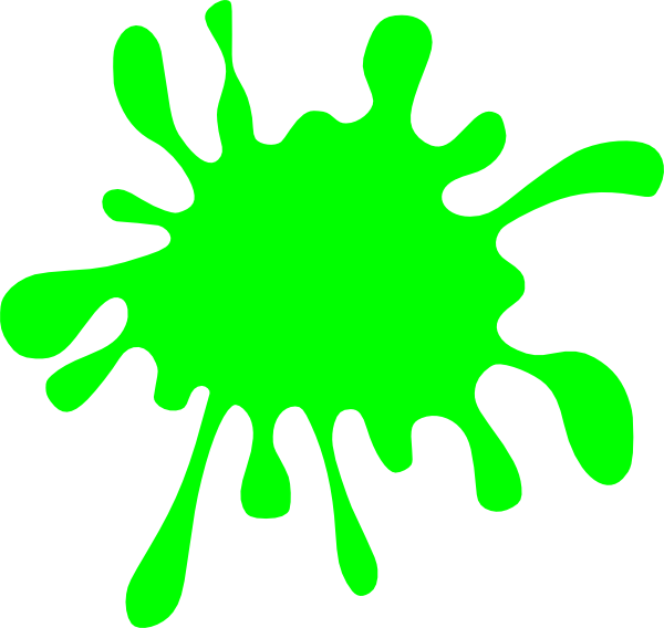 Paint splatter google search. Handprint clipart lime green