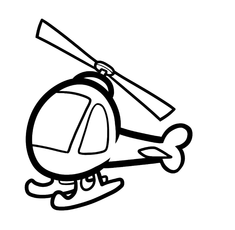 helicopter clipart drawing