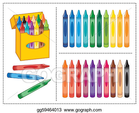 crayons clipart bunch