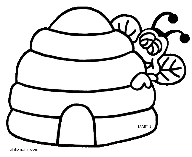 Bee hive drawing at. Honeycomb clipart sketch