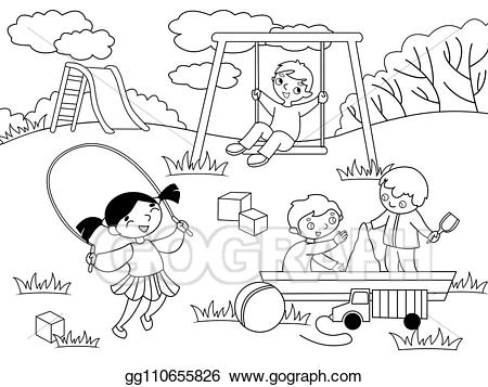 coloring clipart black and white