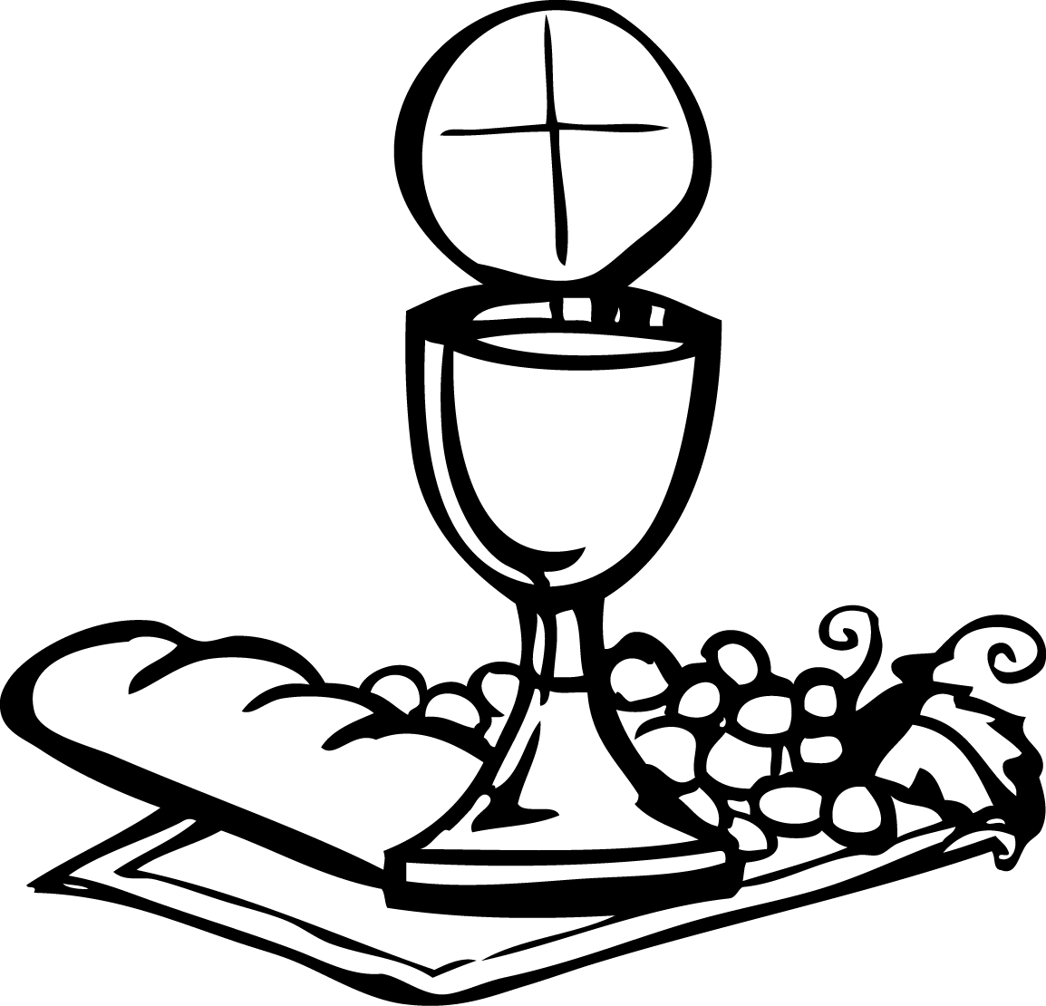 Free religious communion cliparts. Coloring clipart candle