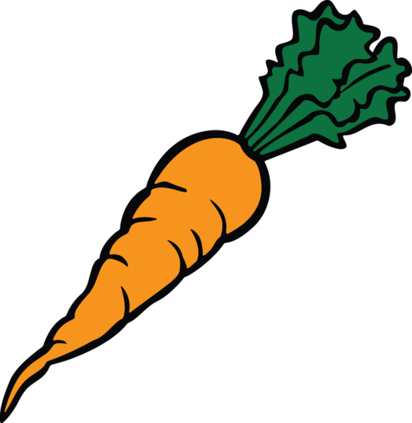 coloring clipart carrot