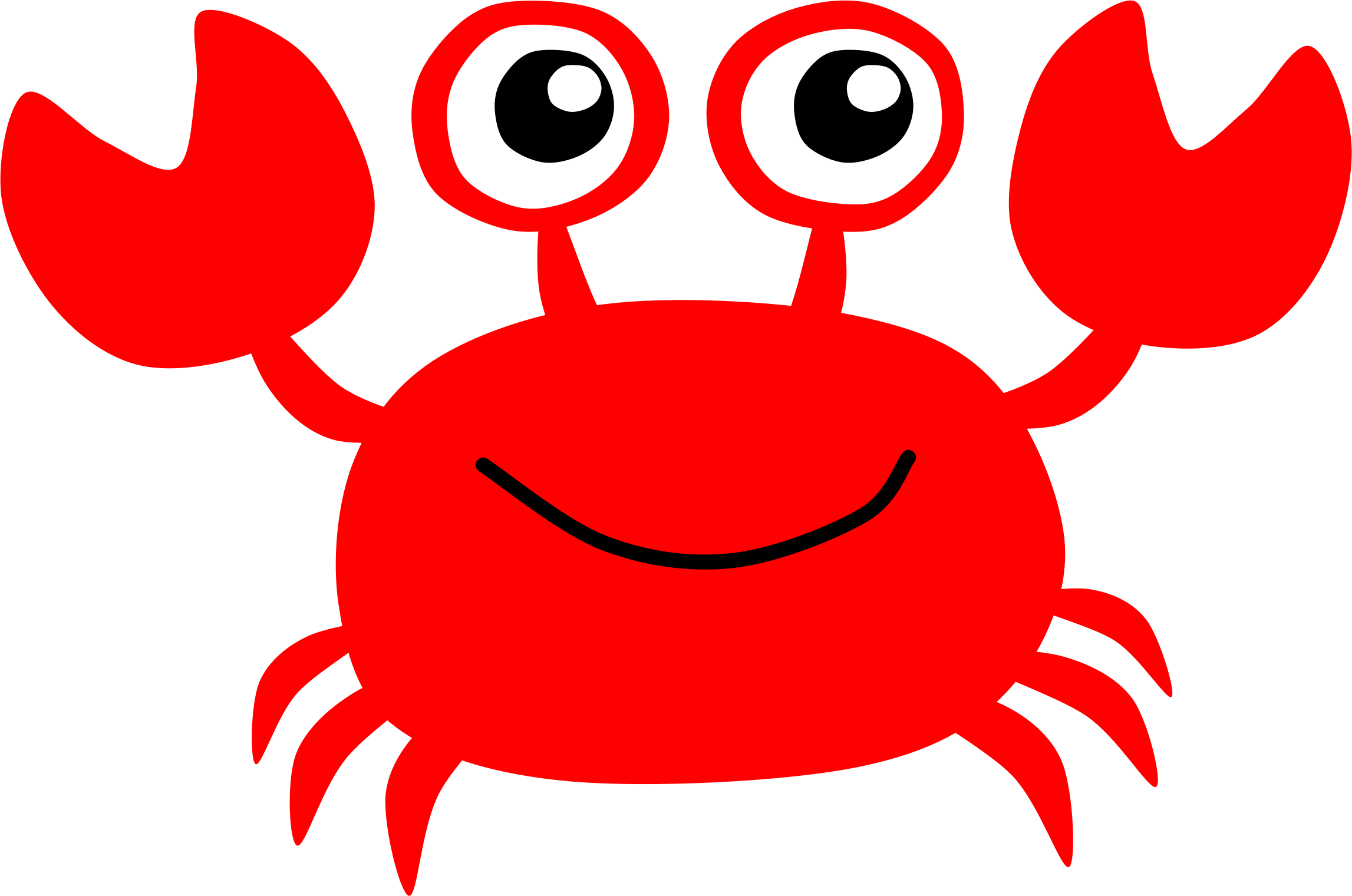 coloring clipart crab