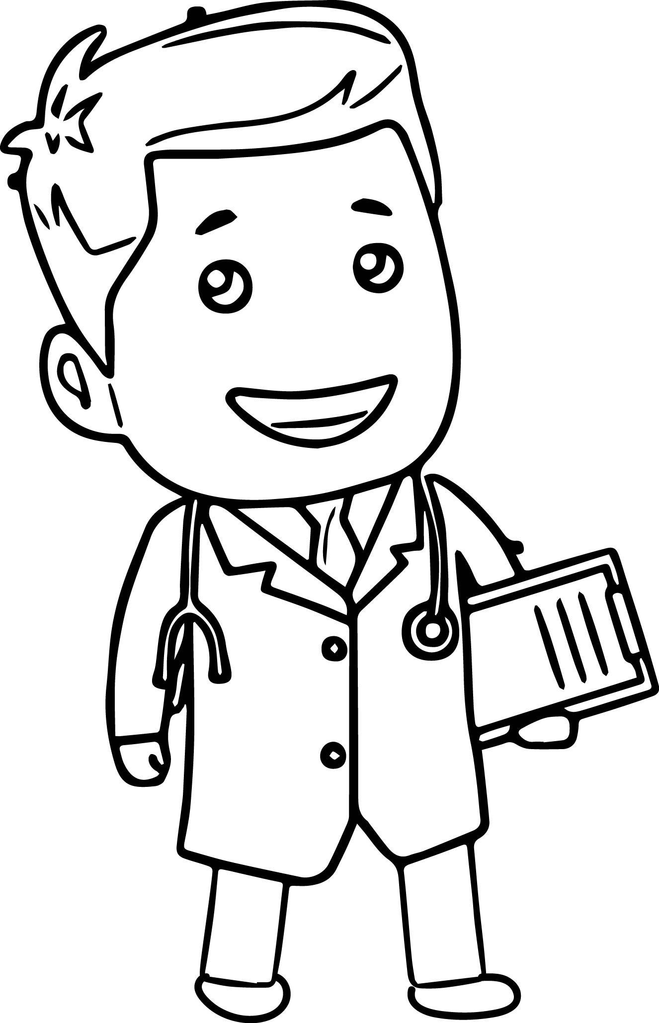 Tools cartoon page . Coloring clipart doctor
