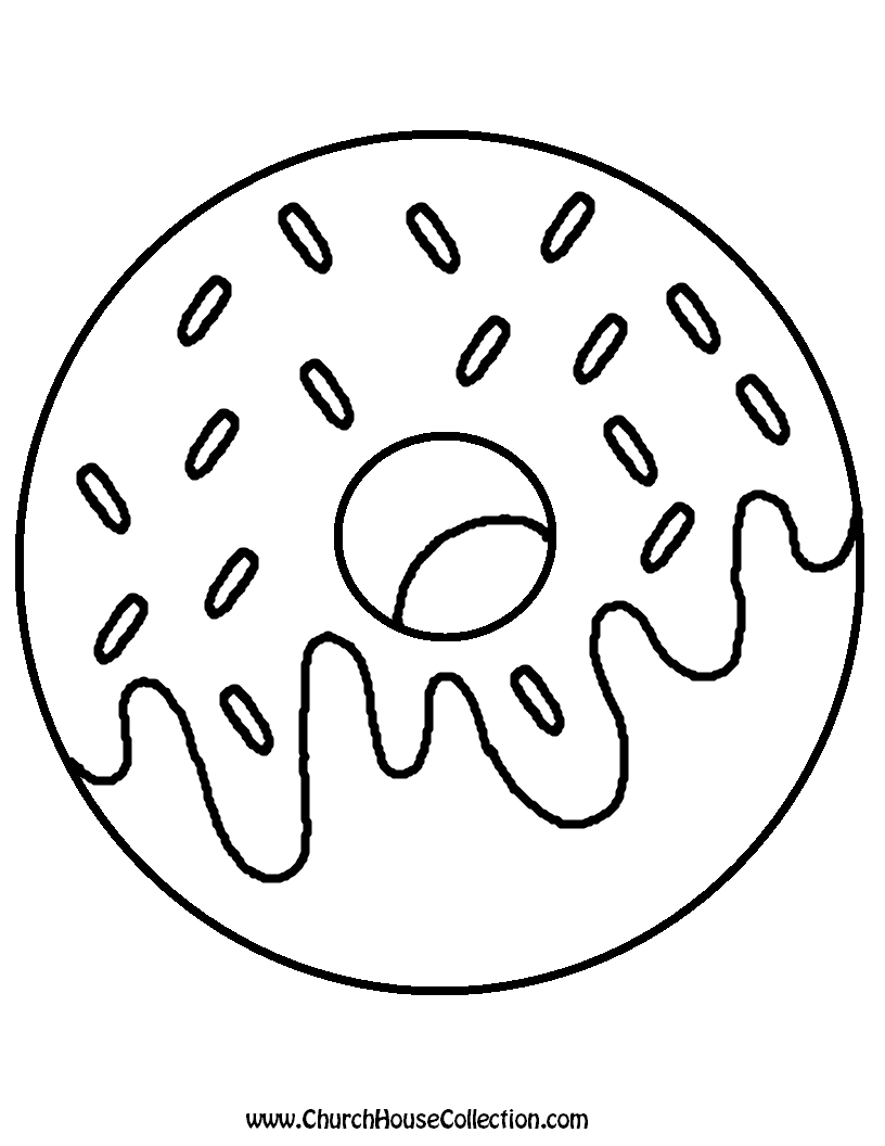 doughnut clipart outline