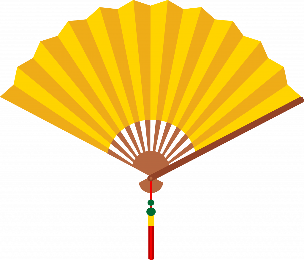 coloring clipart fan