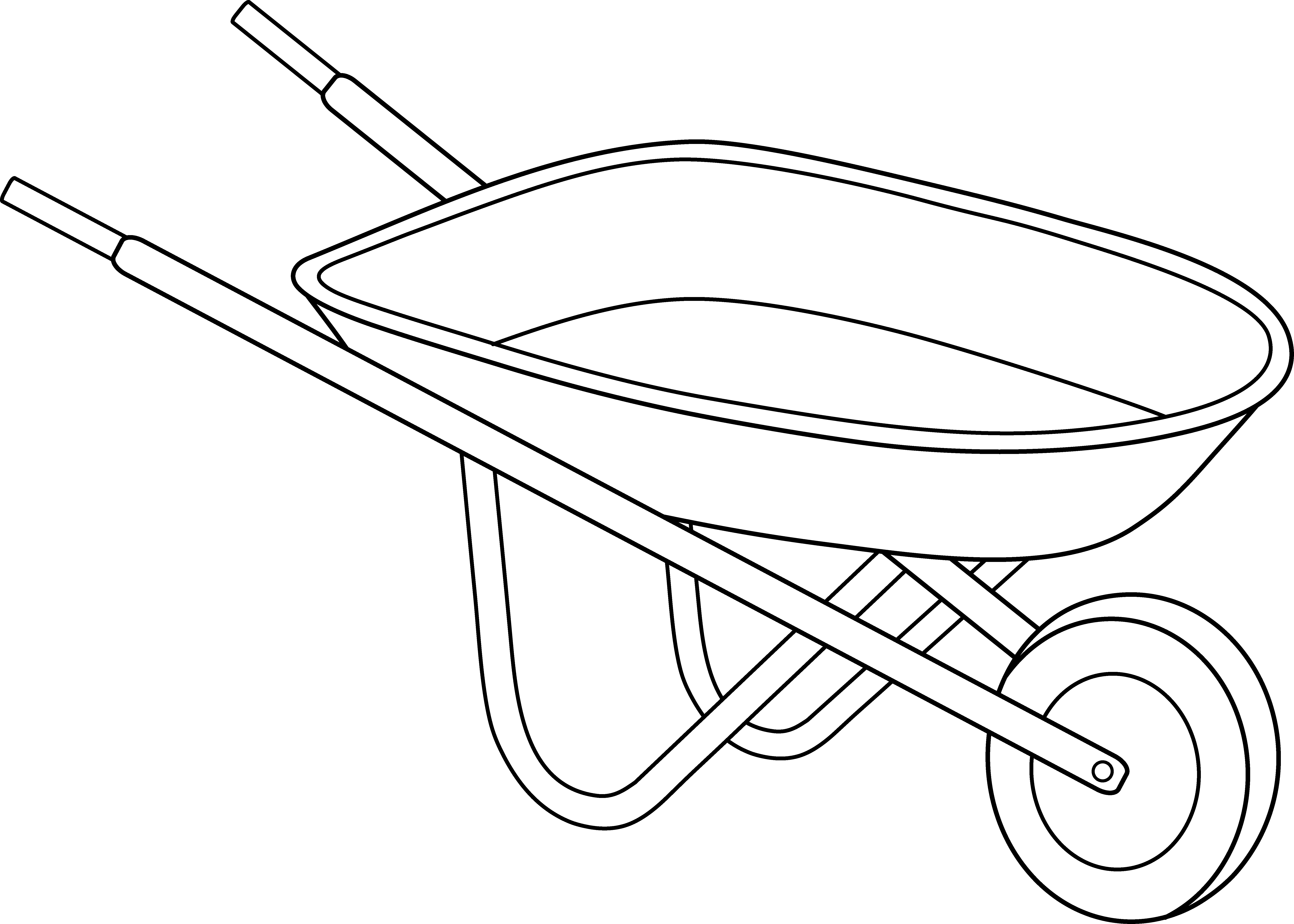 gardening clipart wheelbarrow