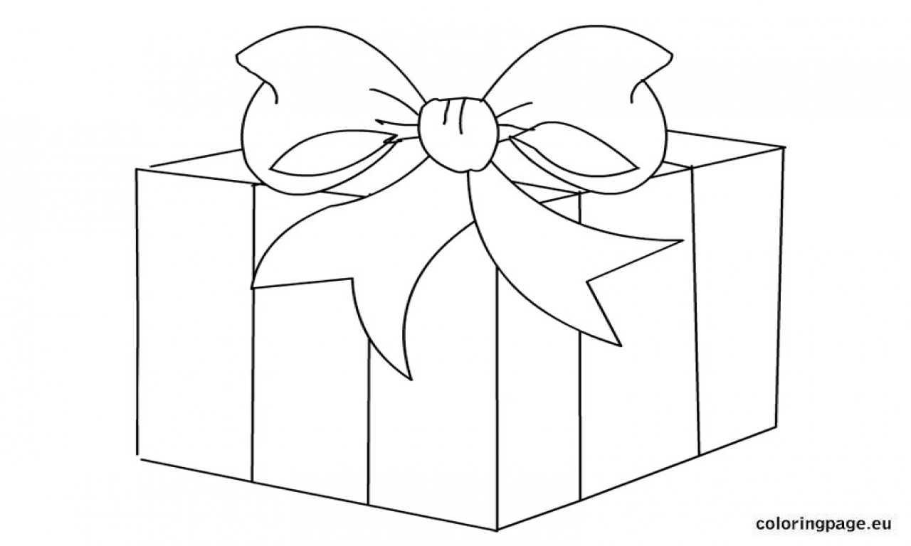 gifts clipart coloring sheet