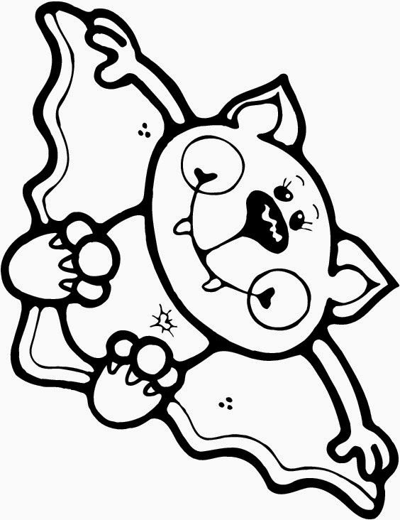 halloween clipart coloring page