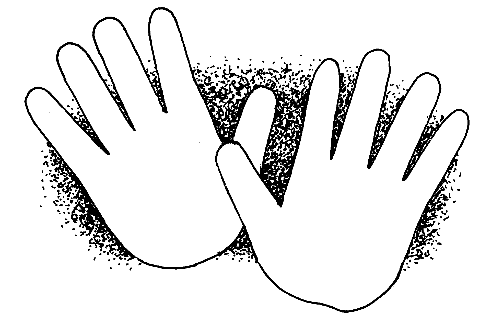 Handprint clipart jazz hand. Free printable hands download