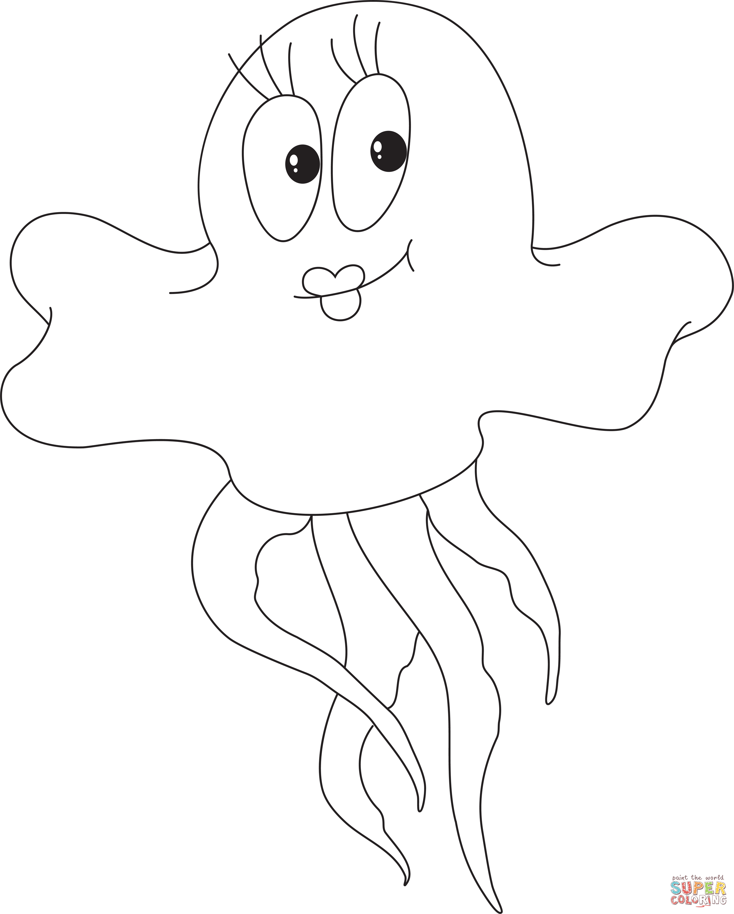 jelly clipart colouring page