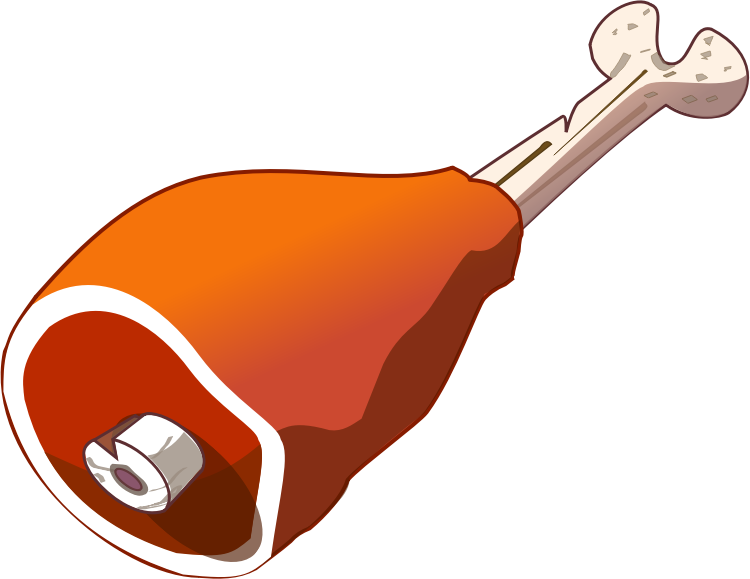 coloring clipart meat