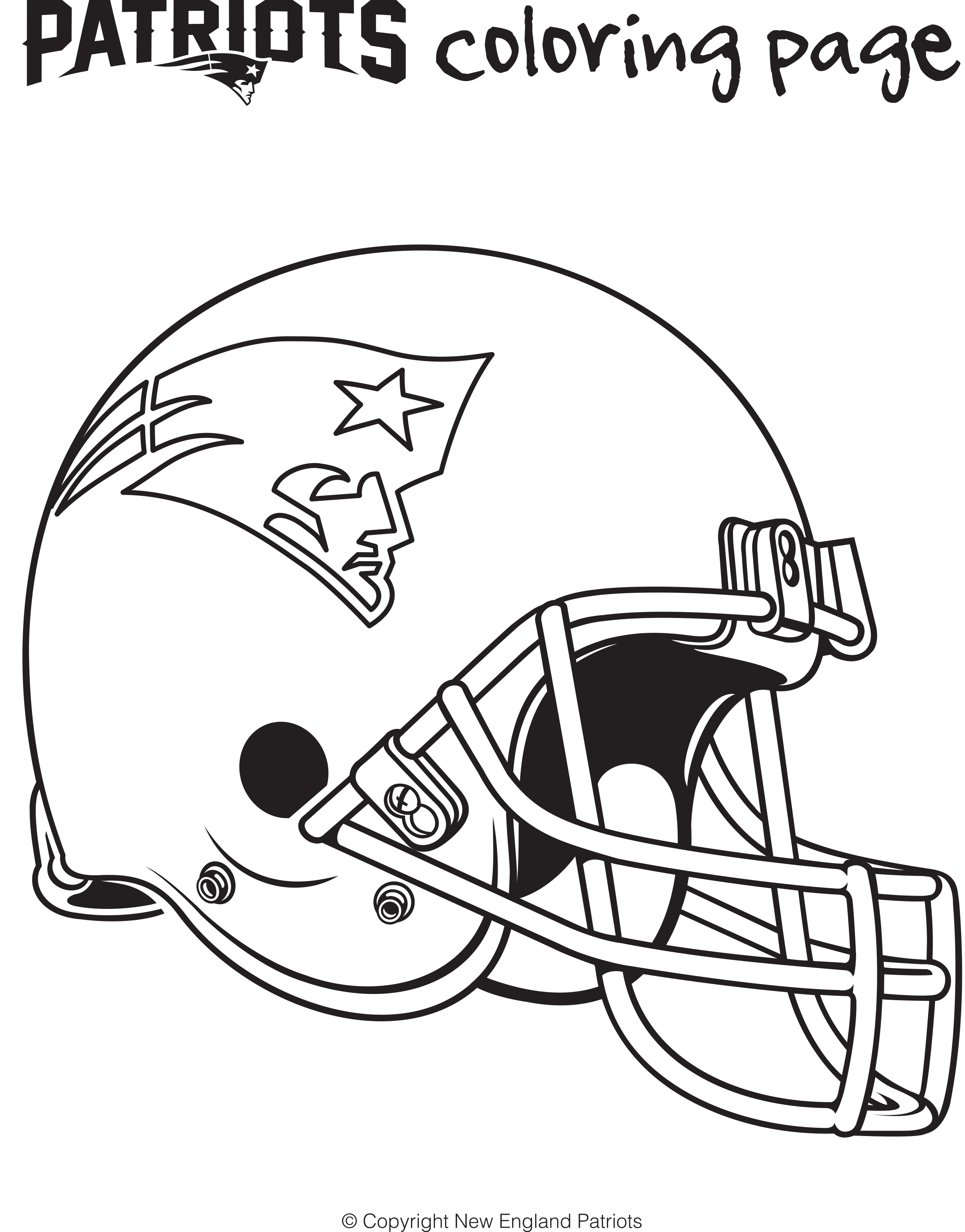 Patriots clipart coloring. Helmet new england free