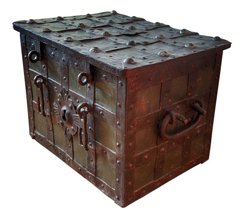 treasure clipart locked box