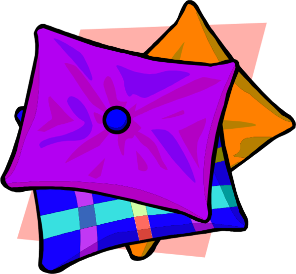 pillow clipart colored