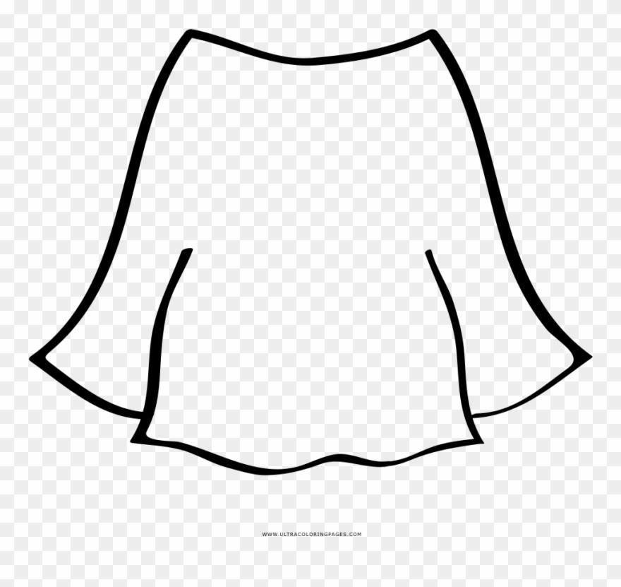 coloring clipart skirt