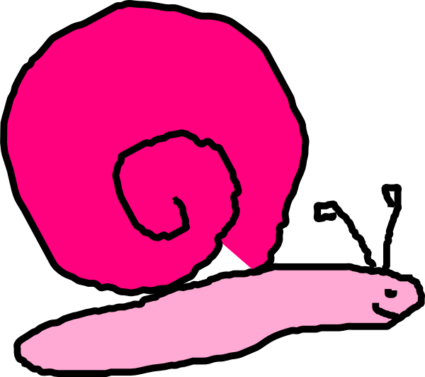 coloring clipart snail