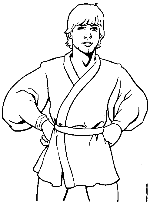 Lightsaber coloring page