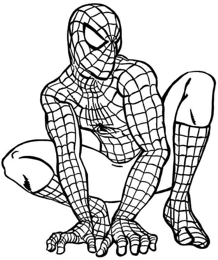 coloring clipart superhero