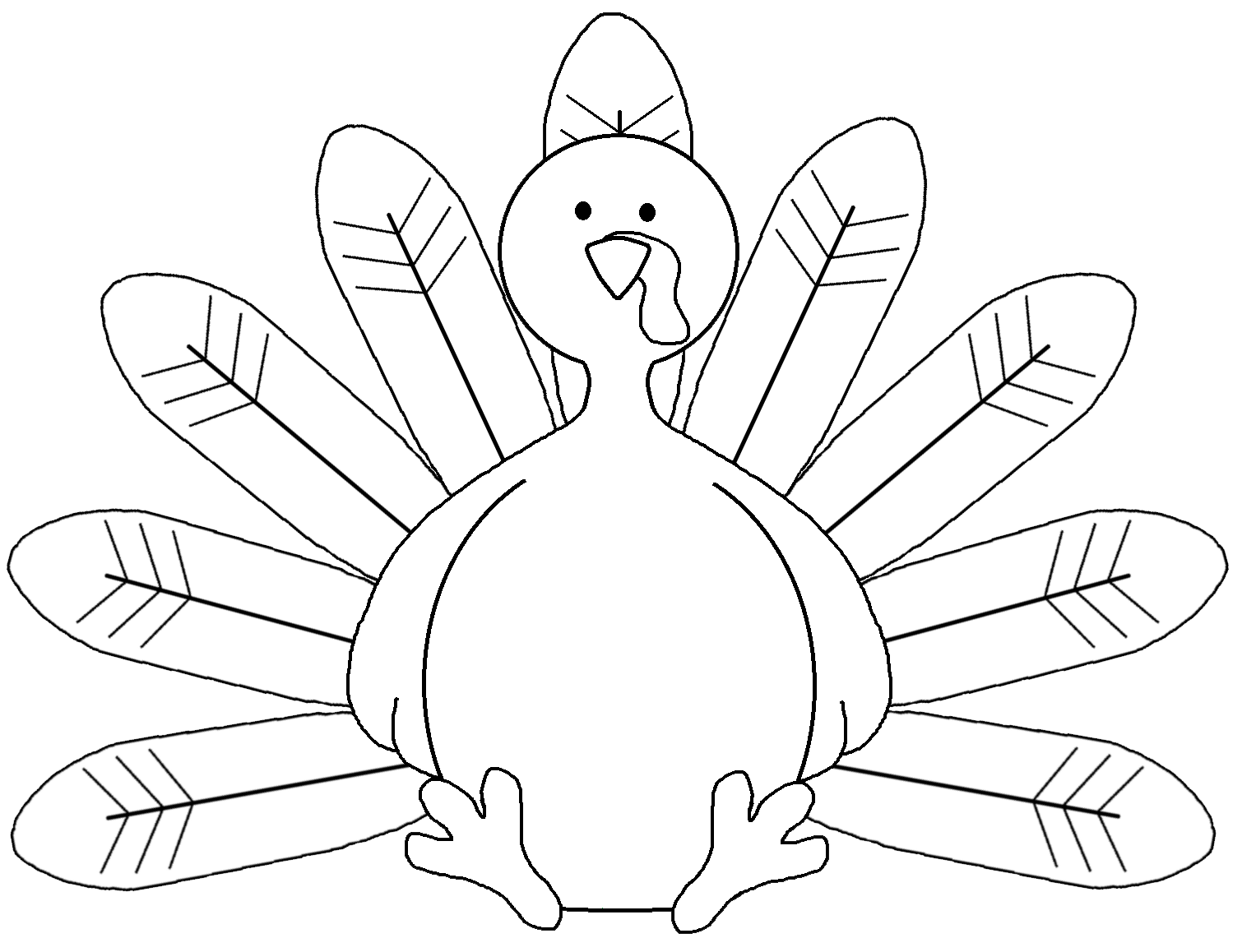 turkeys clipart drawing