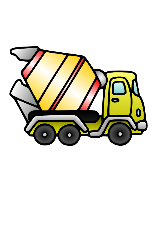 coloring clipart truck