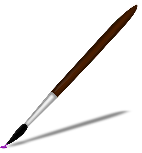 paintbrush clipart clear background