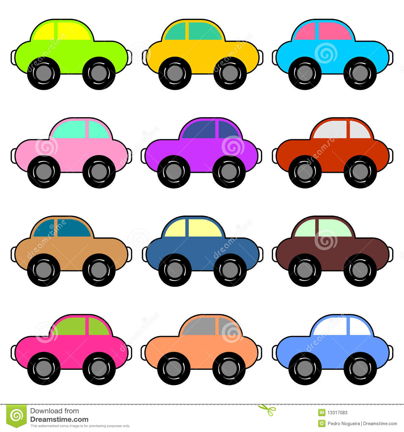 colors clipart car
