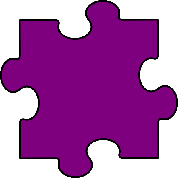 Light purple clip art. Puzzle clipart 6 piece