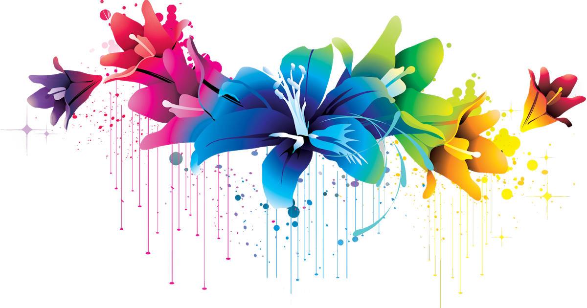 colors clipart flower