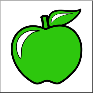 Green clipart color green. Clip art colors apple