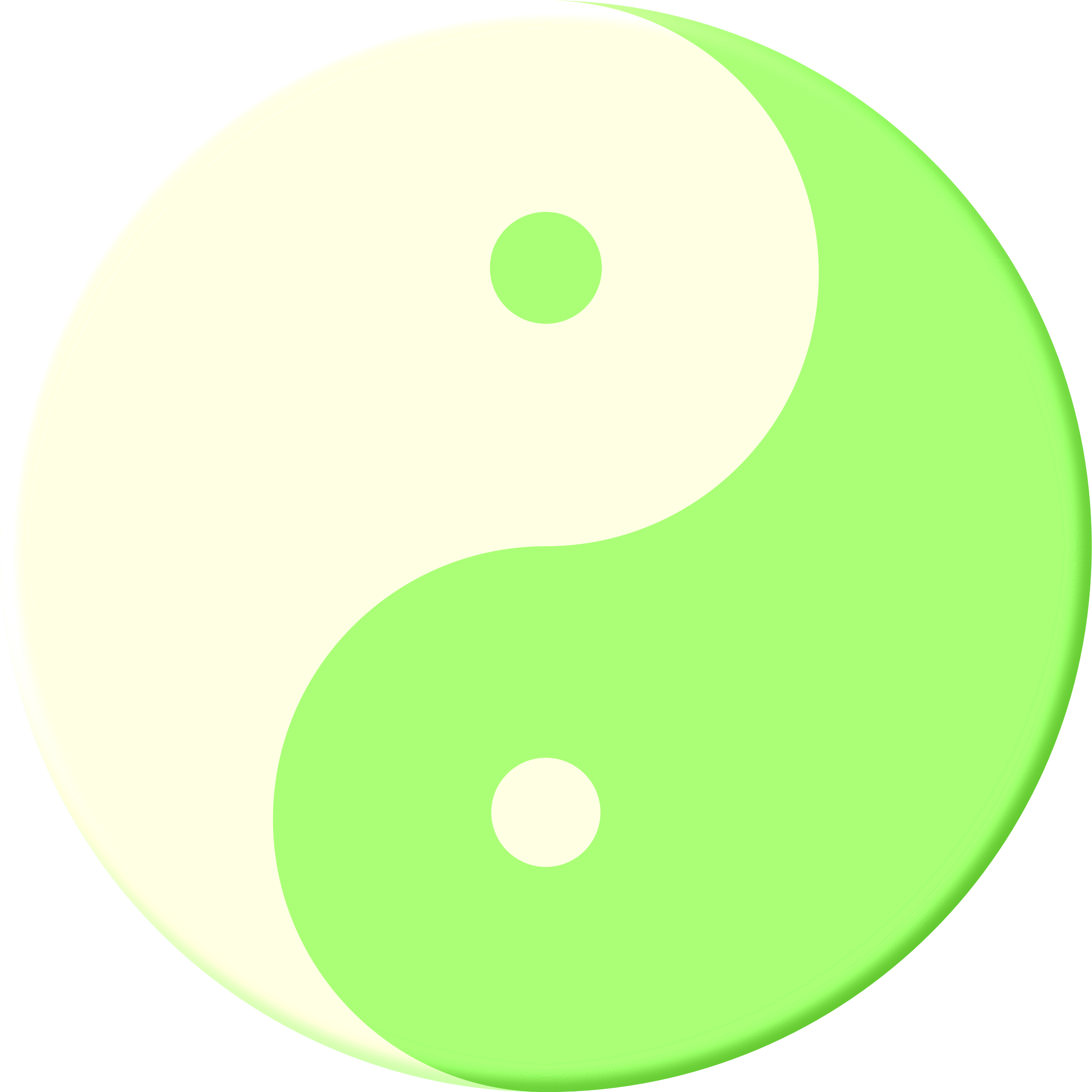 Delicious yin yang pudding. Colors clipart mint