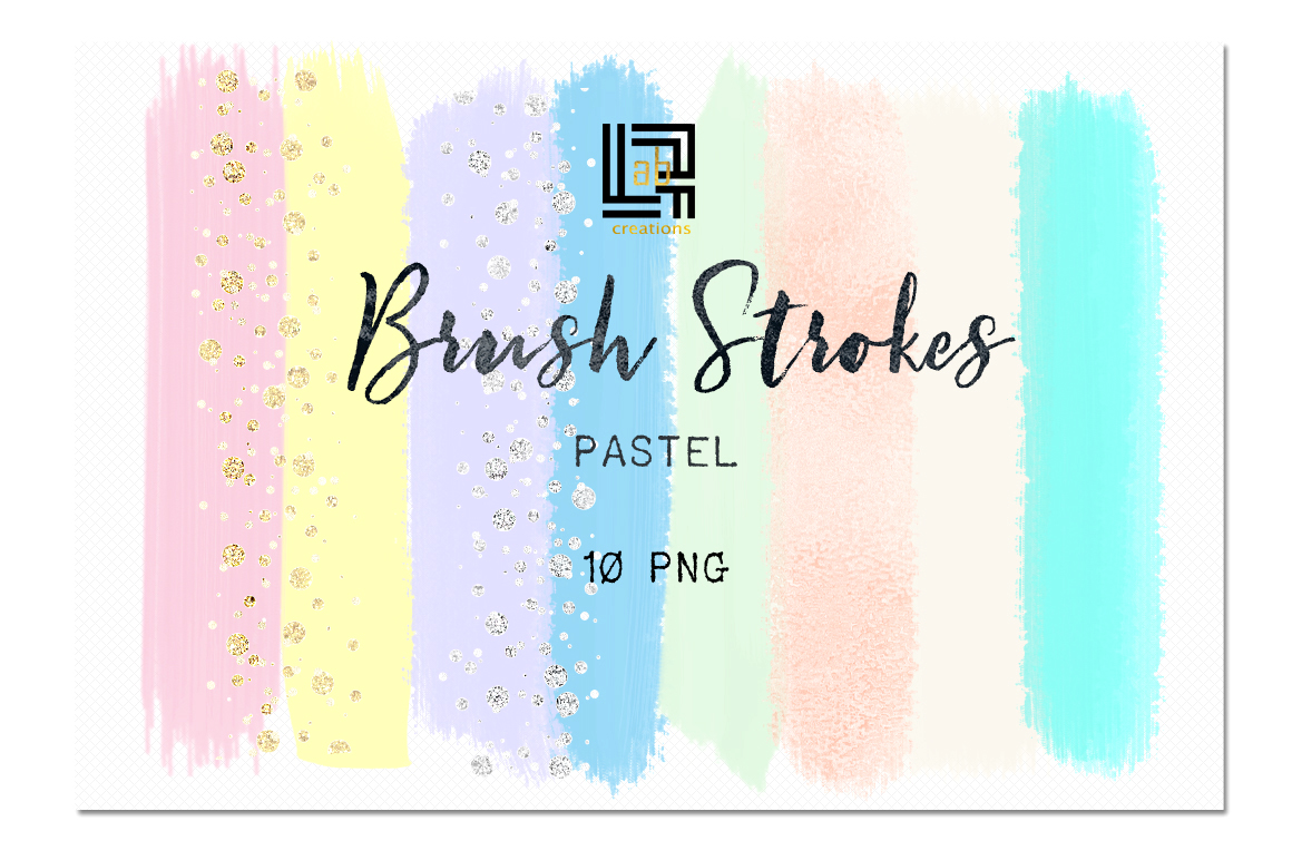 Colors clipart mint. Brush strokes clip art