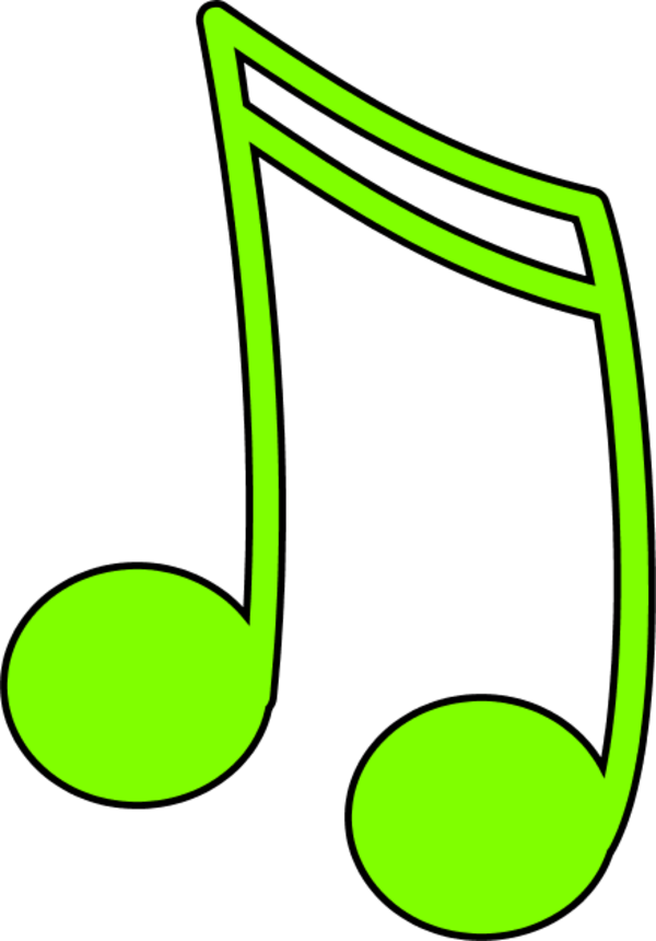 note clipart colored