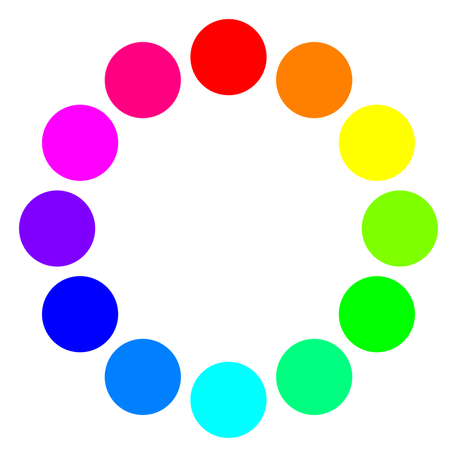Color circle clip art. Wheel clipart colour